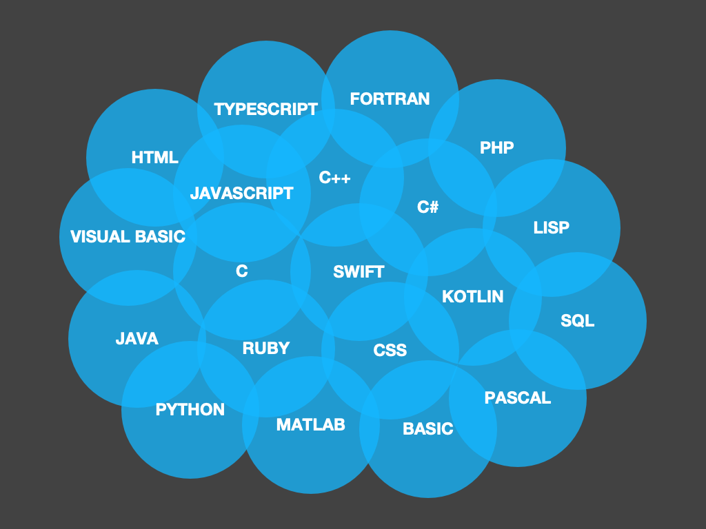 A bunch of programming languages.