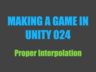 Making a game in Unity 024