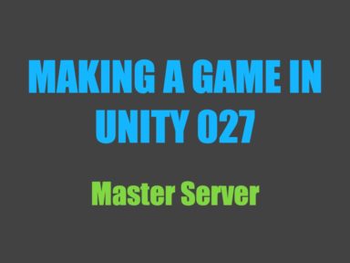 Making a game in Unity 027