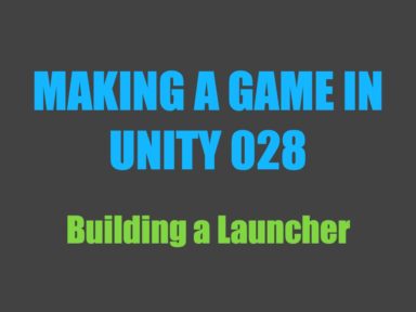 Making a game in Unity 028