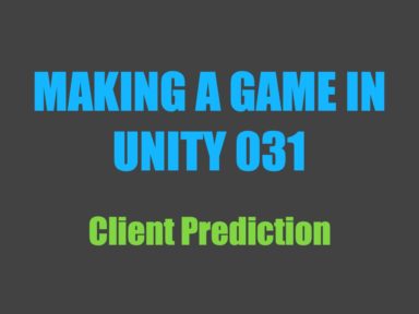 Making a game in Unity 031