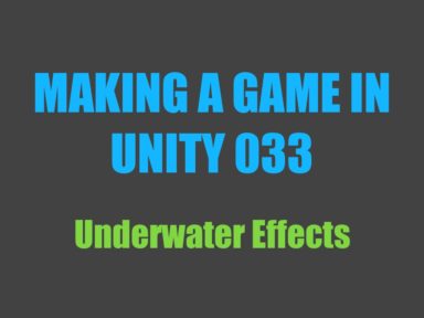 Making a game in Unity 033